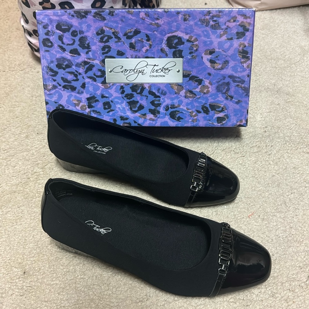 Carolyn Tucker Black Wedges